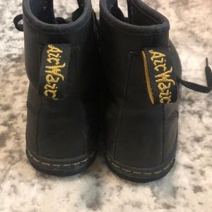 Dr. martens black high top sneakers